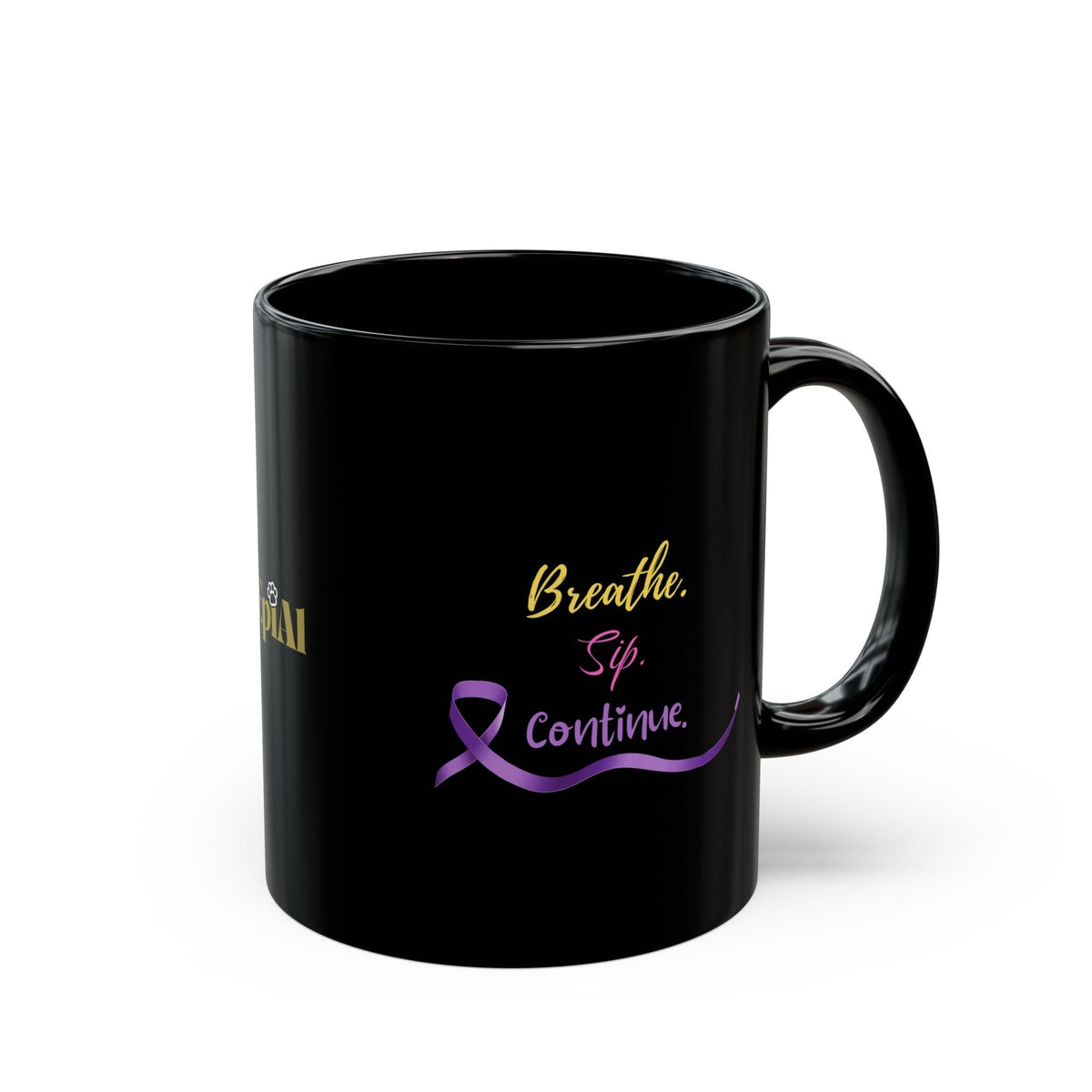Respira. Toma un sorbo. Continúa. Taza de café negra – Concienciación sobre la epilepsia