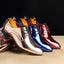 Chaussures de costume pour hommes Mandotos en métal or rose