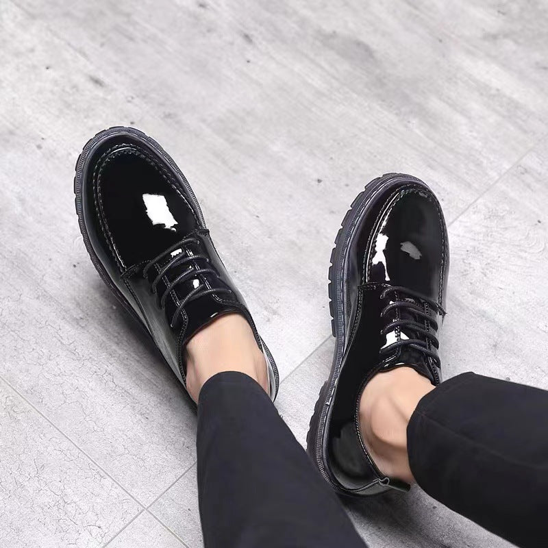 Ballerines en cuir décontractées pour hommes, polyvalentes pour le travail et les loisirs