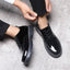 Ballerines en cuir décontractées pour hommes, polyvalentes pour le travail et les loisirs