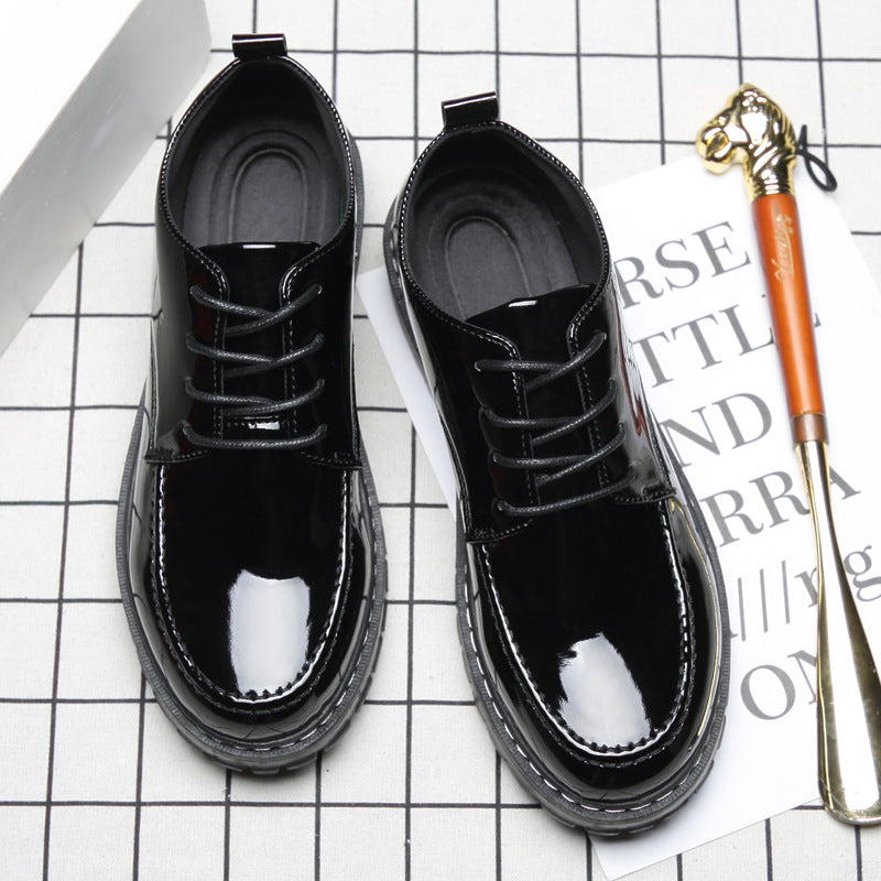 Ballerines en cuir décontractées pour hommes, polyvalentes pour le travail et les loisirs