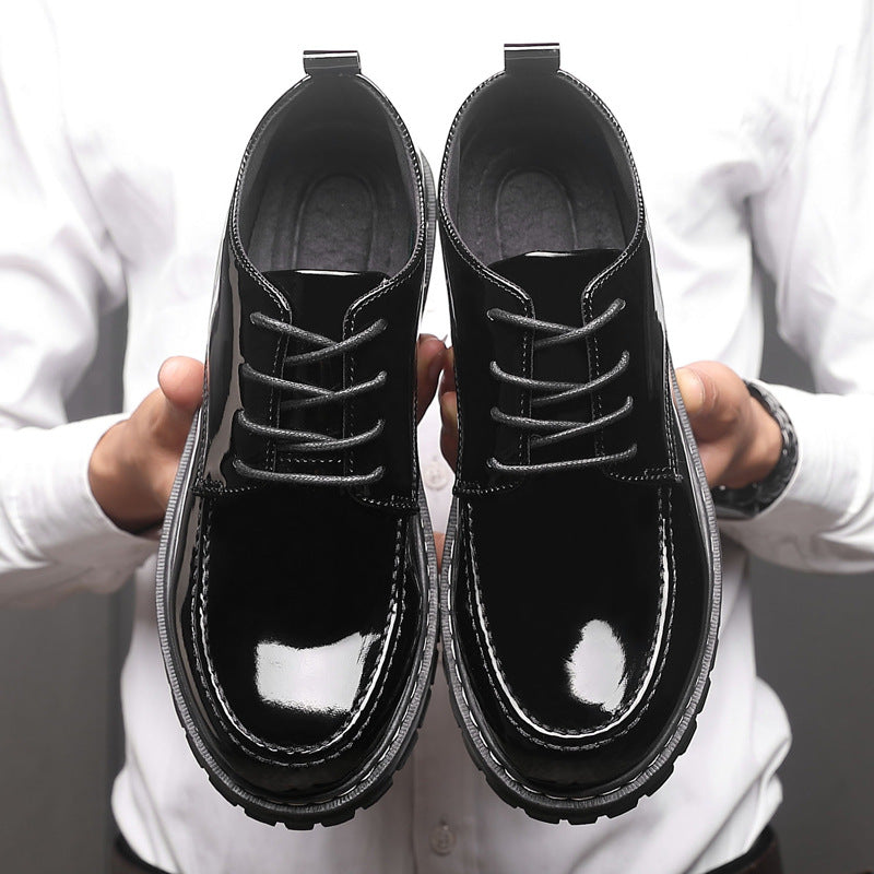 Ballerines en cuir décontractées pour hommes, polyvalentes pour le travail et les loisirs