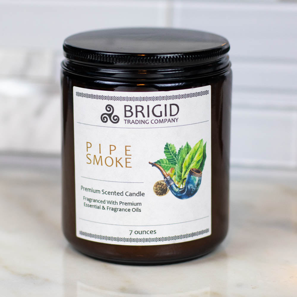 Luxurious Pipe Smoke Candle - Rich Cuban Tobacco & Oud Aroma - Korvel