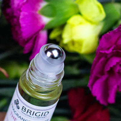 Summer Rose Fragrance Roller - Beltane Celebration Essence - Korvel