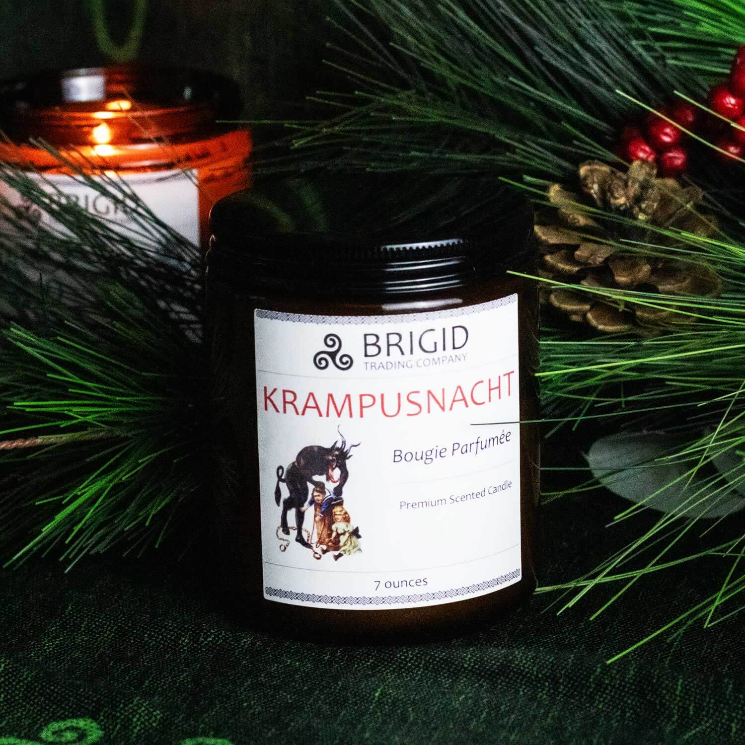 Krampusnacht Premium Soy Candle - Spiced Red Wine, Citrus, Figs & Smoky Aroma - Korvel
