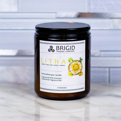 Litha Aromatherapy Candle - Citrus & Floral Bliss - Korvel