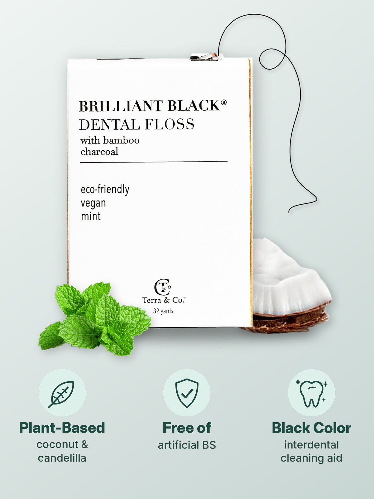 Brilliant Black® Dental Floss – Eco-Friendly & Charcoal Infused