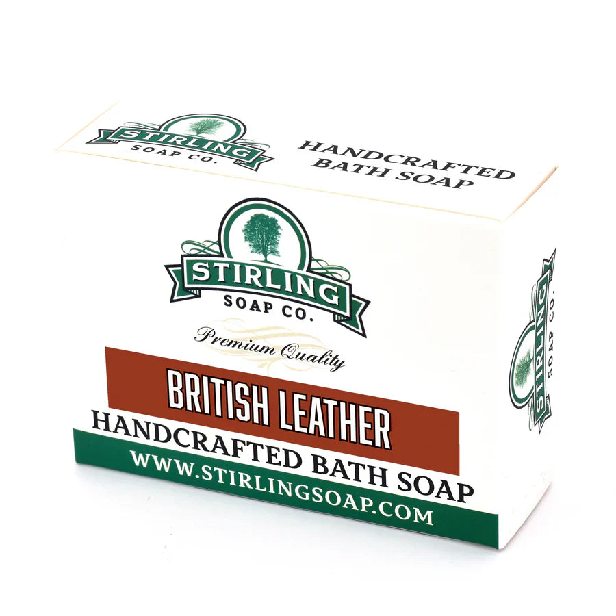 Jabón de Baño British Leather de Stirling Soap Co. 5.5 Oz