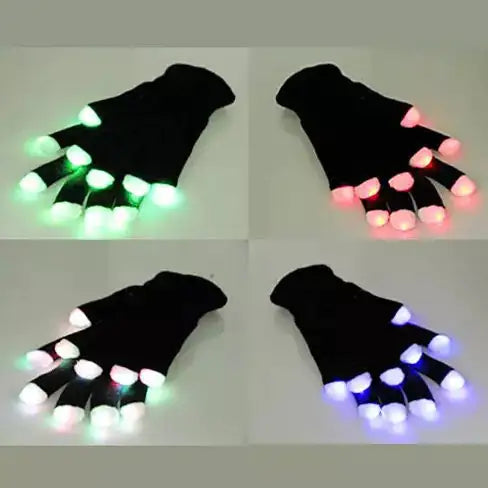 Jolly Glowing Gloves for Festive Fun