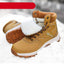 Botas de Tobillo Impermeables de Invierno Marrón Elegantes para Hombre