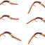 Mouches à truite Barbless Tungsten San Juan Bead Head Power Worm - Taille 12