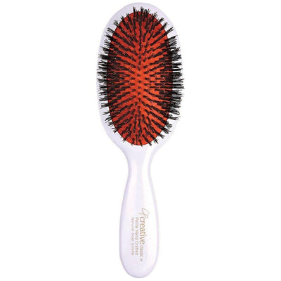 Classic Signature White Paddle Boar Bristle Hair Brush
