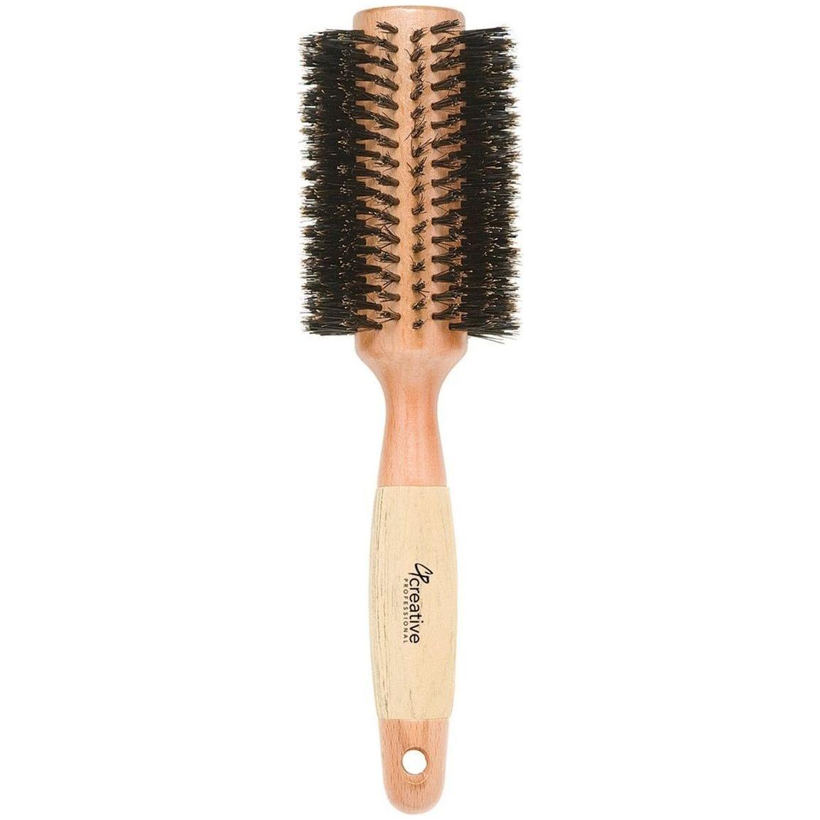 Brosse ronde en poils de sanglier écologique