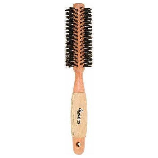 Brosse ronde en poils de sanglier écologique