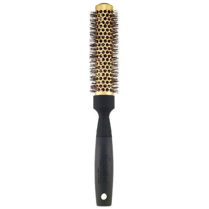 Gold Nano Ceramic Round Hair Brush - 6 Inch XL Barrel