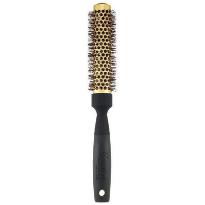 Gold Nano Ceramic Round Hair Brush - 6 Inch XL Barrel