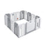 14 Panels Kids Safety Activity Play Center with Drawing Board - Gray