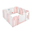 14 Panels Kids Safety Activity Play Center with Drawing Board - Pink