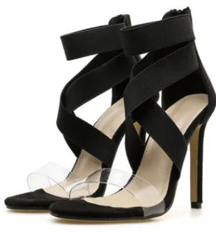 Elegant Women's High Heel Sandals - Size 40