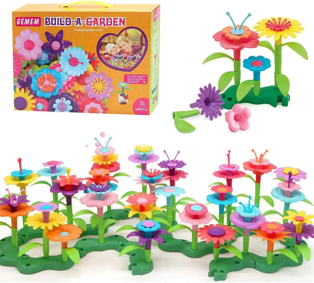 Ensemble de construction Jardin de fleurs - 46 pièces