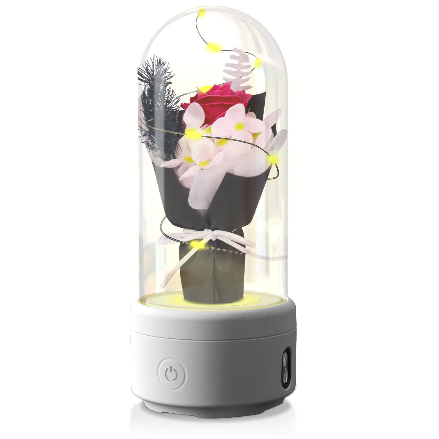 Lumière LED Bouquet 2-en-1 Créative et Haut-Parleur Bluetooth