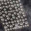Pegatinas de Uñas Bubble Cute Corazones Negros y Rojos