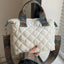 Bubble Textured Printed Strap Handbag