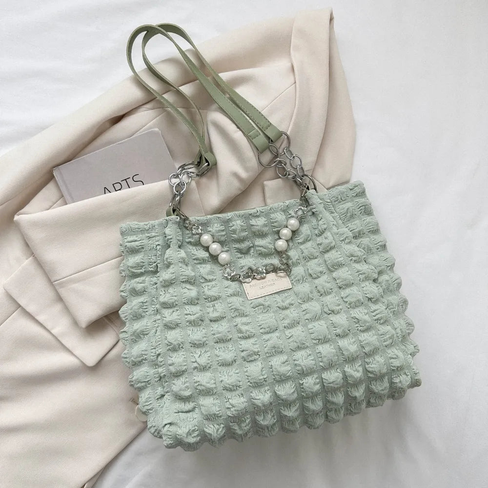 Bubble Textured Tote Bag - Stylish and Versatile