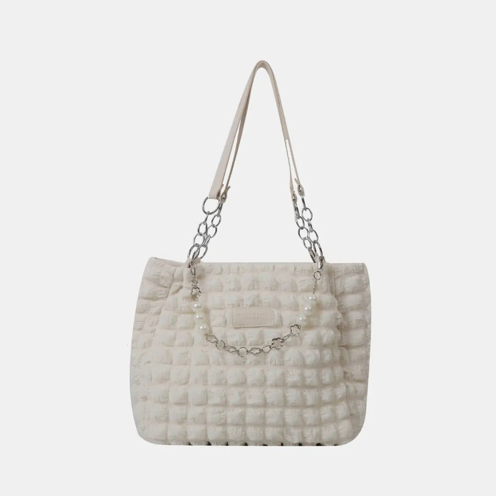 Bubble Textured Tote Bag - Stylish and Versatile
