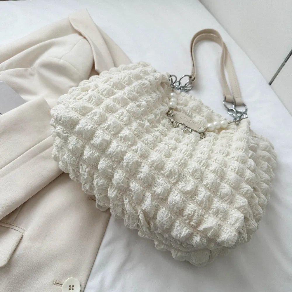 Bubble Textured Tote Bag - Stylish and Versatile