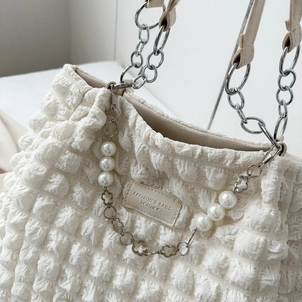 Bubble Textured Tote Bag - Stylish and Versatile