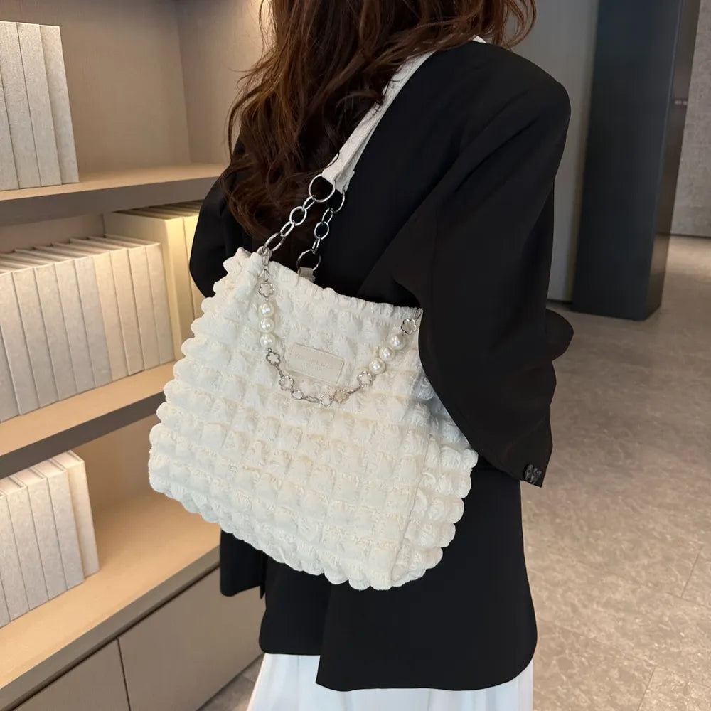 Bubble Textured Tote Bag - Stylish and Versatile