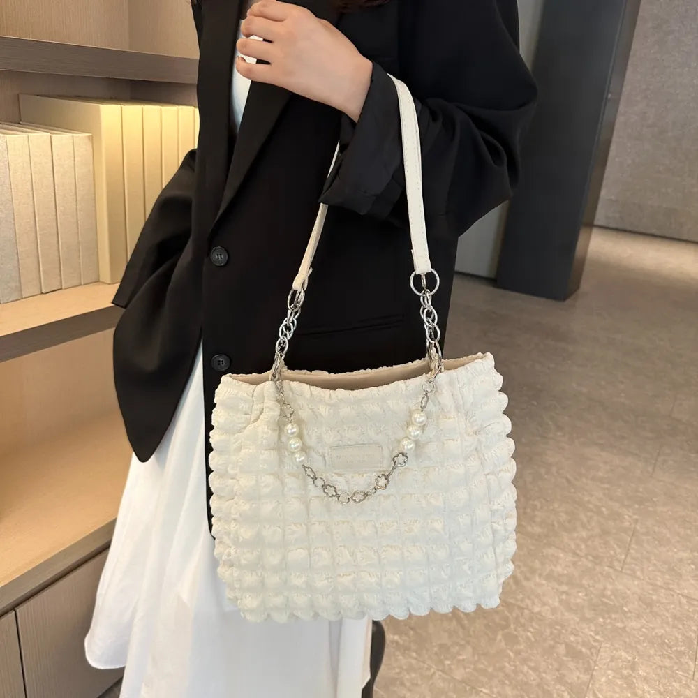Bubble Textured Tote Bag - Stylish and Versatile