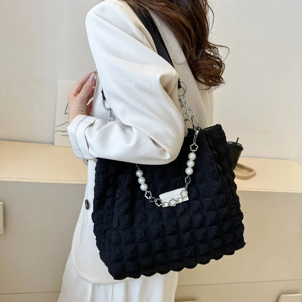 Bubble Textured Tote Bag - Stylish and Versatile