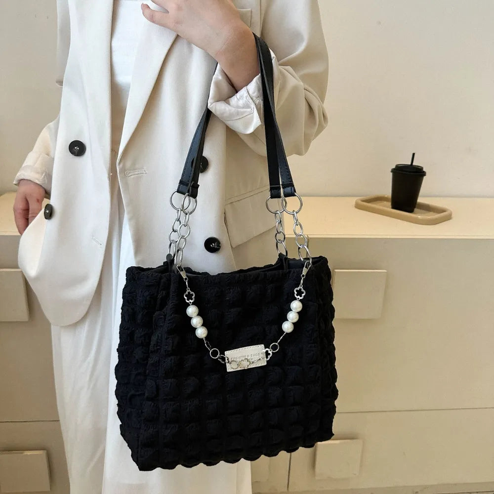 Bubble Textured Tote Bag - Stylish and Versatile