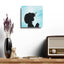 Reloj de pared acrílico Bubbles Cat Lady