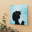 Reloj de pared acrílico Bubbles Cat Lady