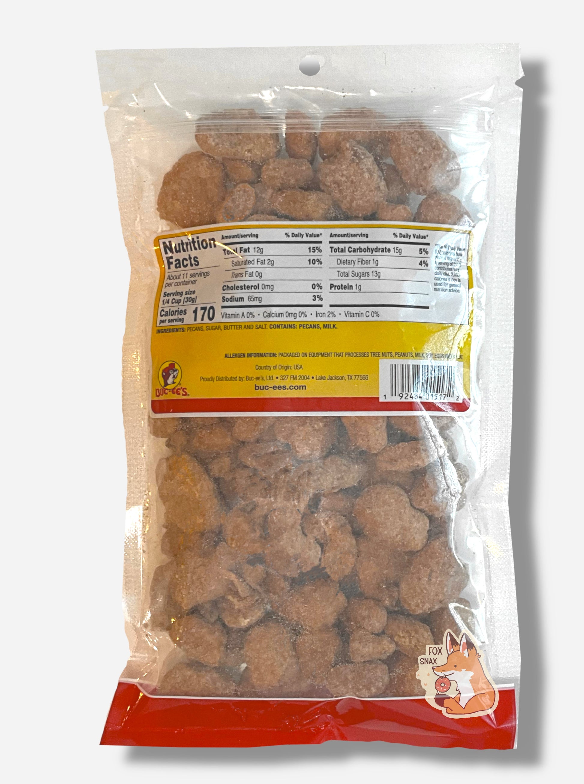 Buc-ee's Butter Toffee Pecans - Korvel