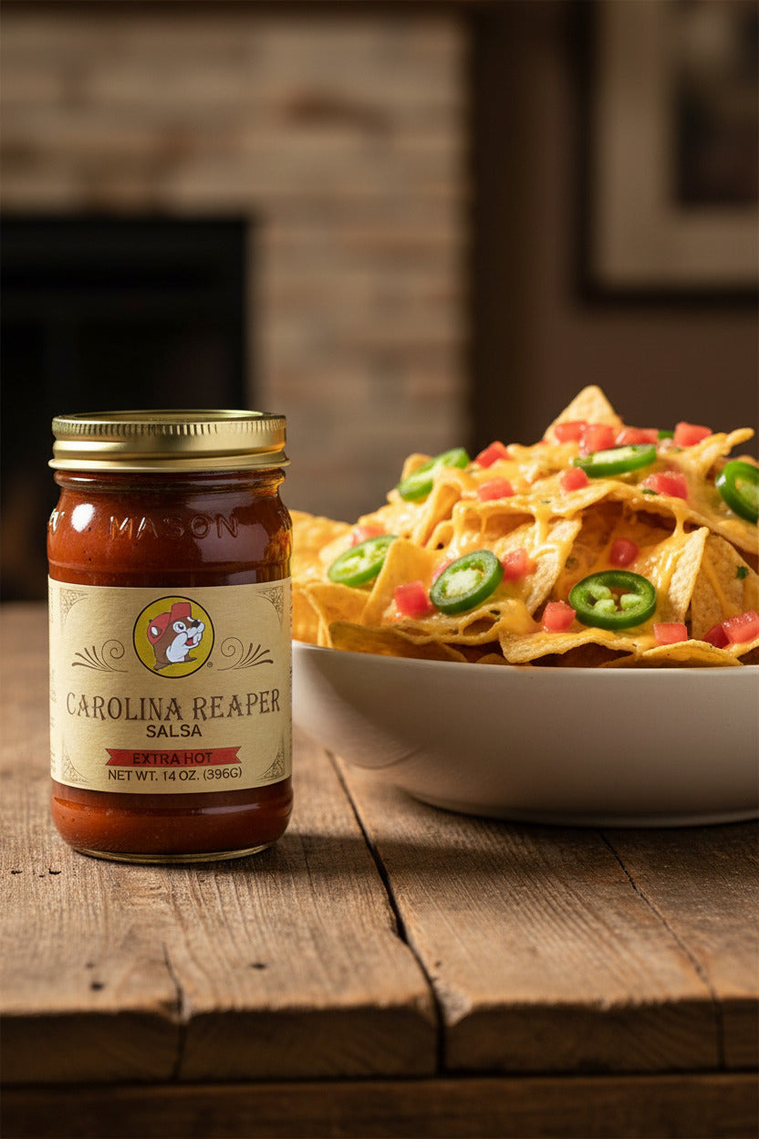 Salsa Carolina Reaper de Buc-ee's - Sabor Extra Picante