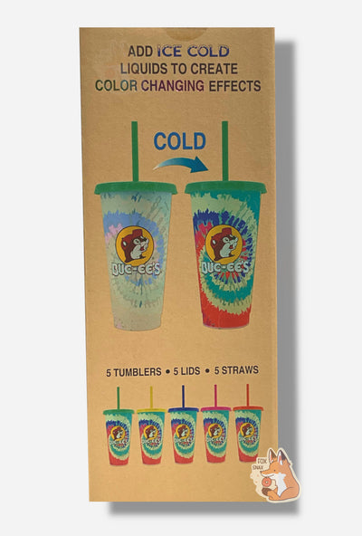 Buc-ee's Tie Dye Color Changing Tumblers