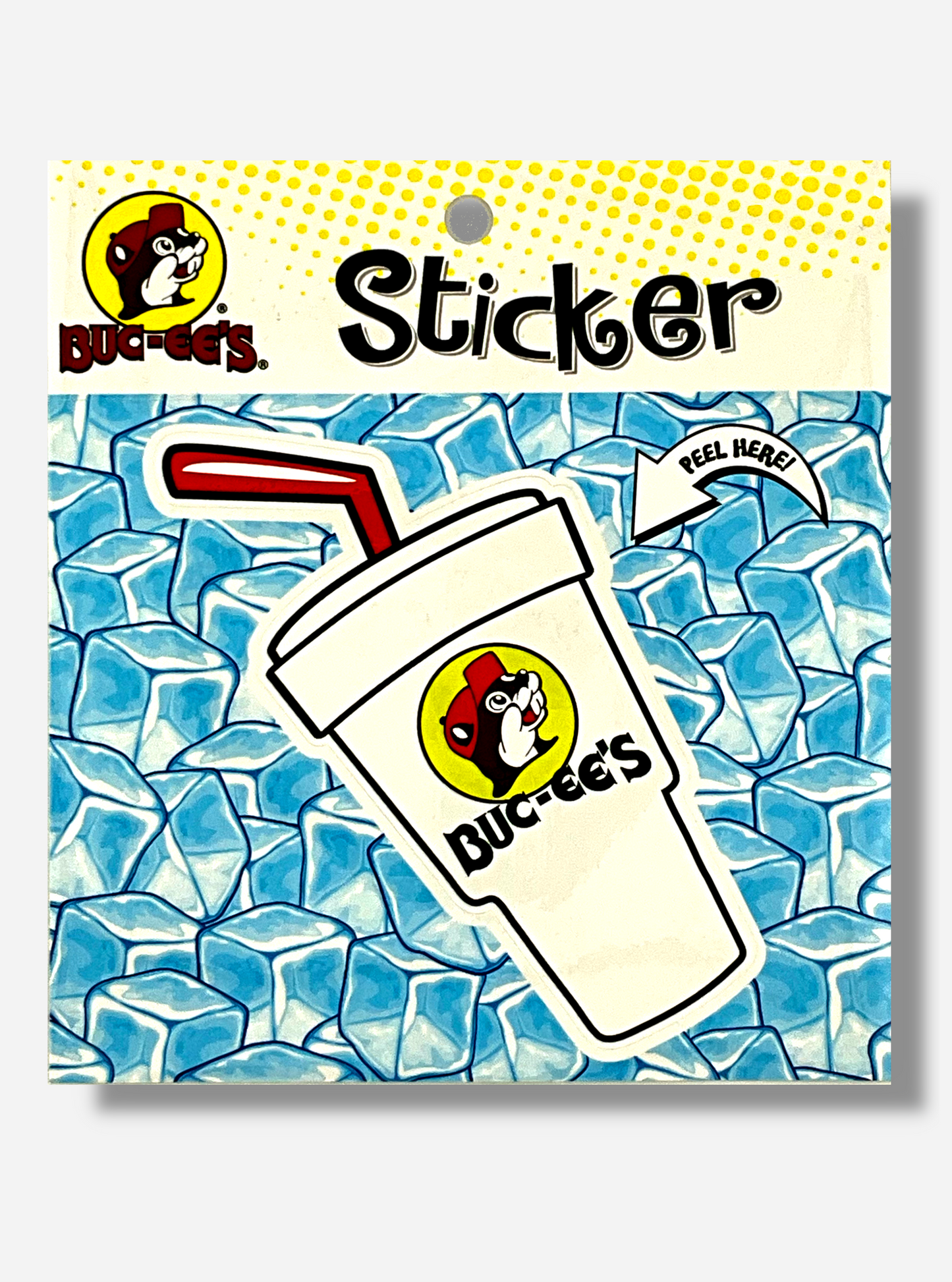 Autocollant de tasse à boire Buc-ee's