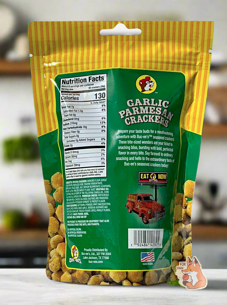 Crackers à l'ail et au parmesan de Buc-ee's