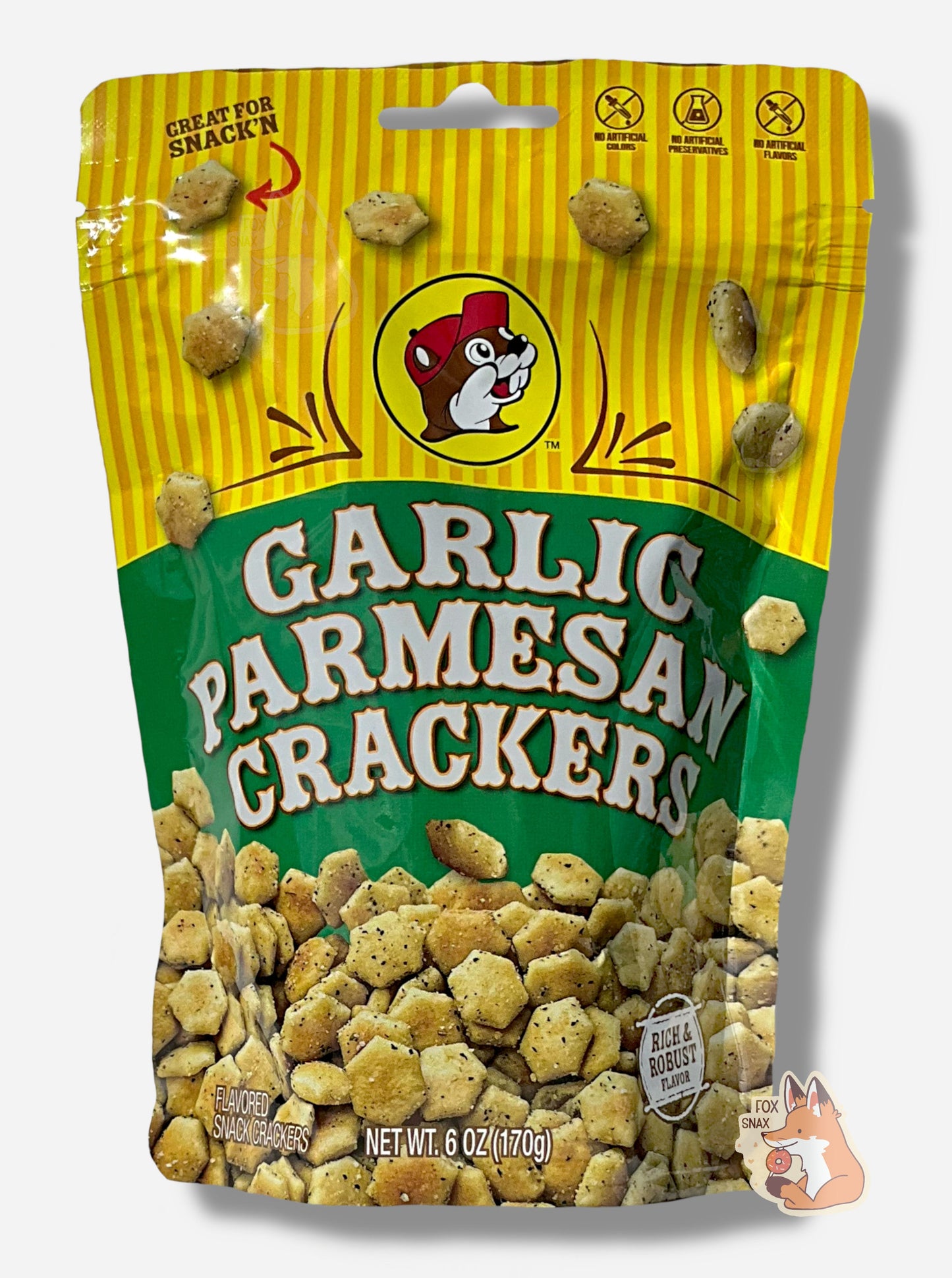 Crackers à l'ail et au parmesan de Buc-ee's
