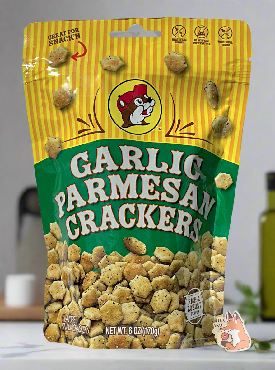 Crackers à l'ail et au parmesan de Buc-ee's