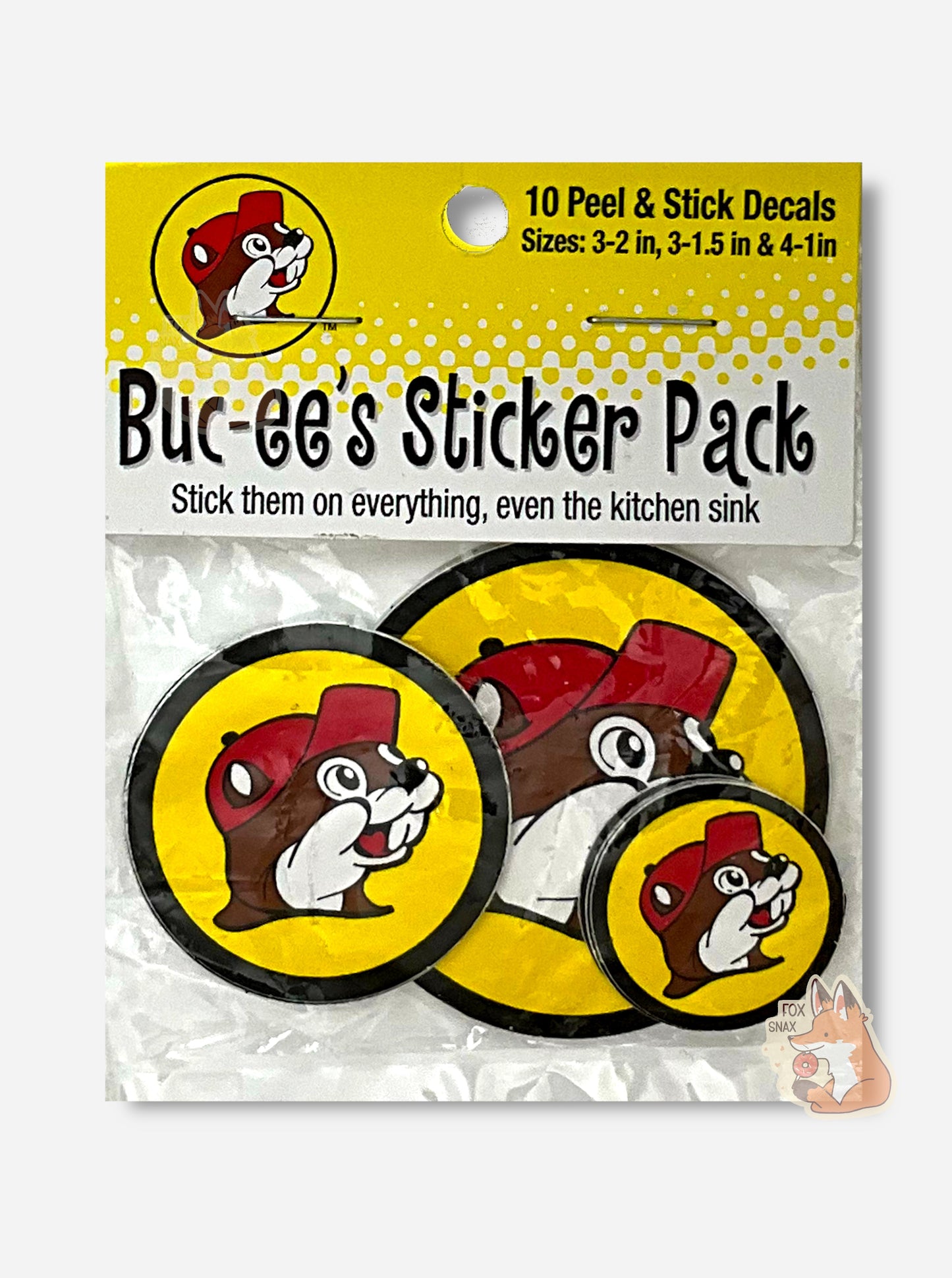 Buc-ee's Logo Sticker Pack - 10 Iconic Decals