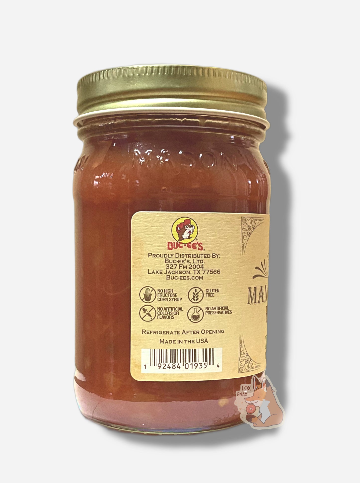 Salsa Habanero Mangue Ananas de Buc-ee's