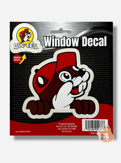 Autocollant de fenêtre Buc-ee's Peeking