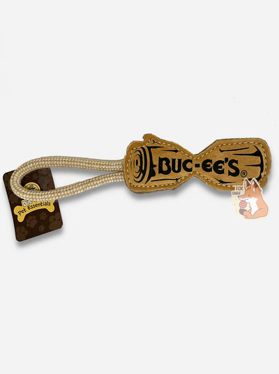 Jouet en corde en forme de bûche Buc-ee's pour animaux de compagnie