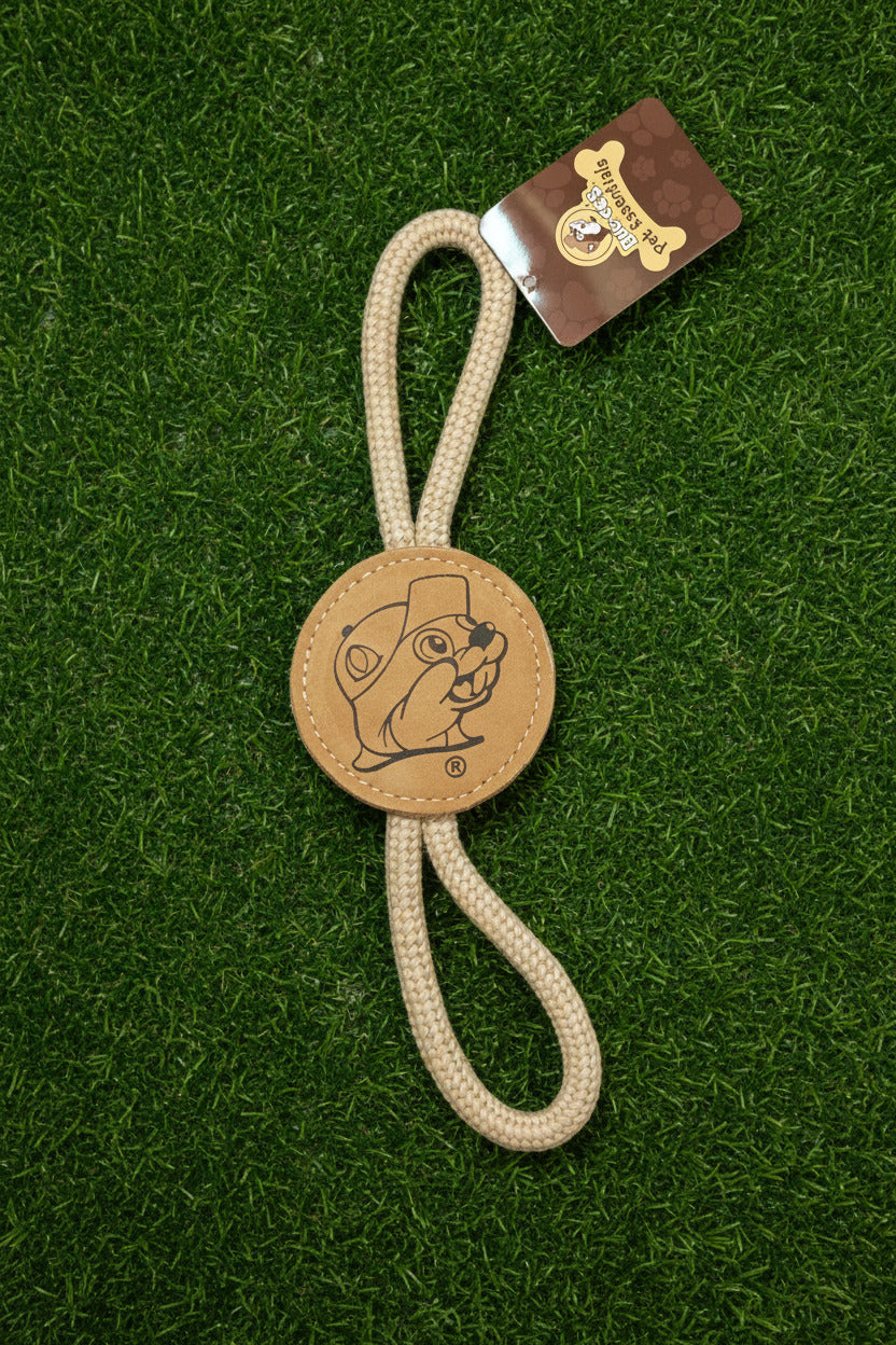 Jouet en corde disc naturel Buc-ee's pour animaux de compagnie