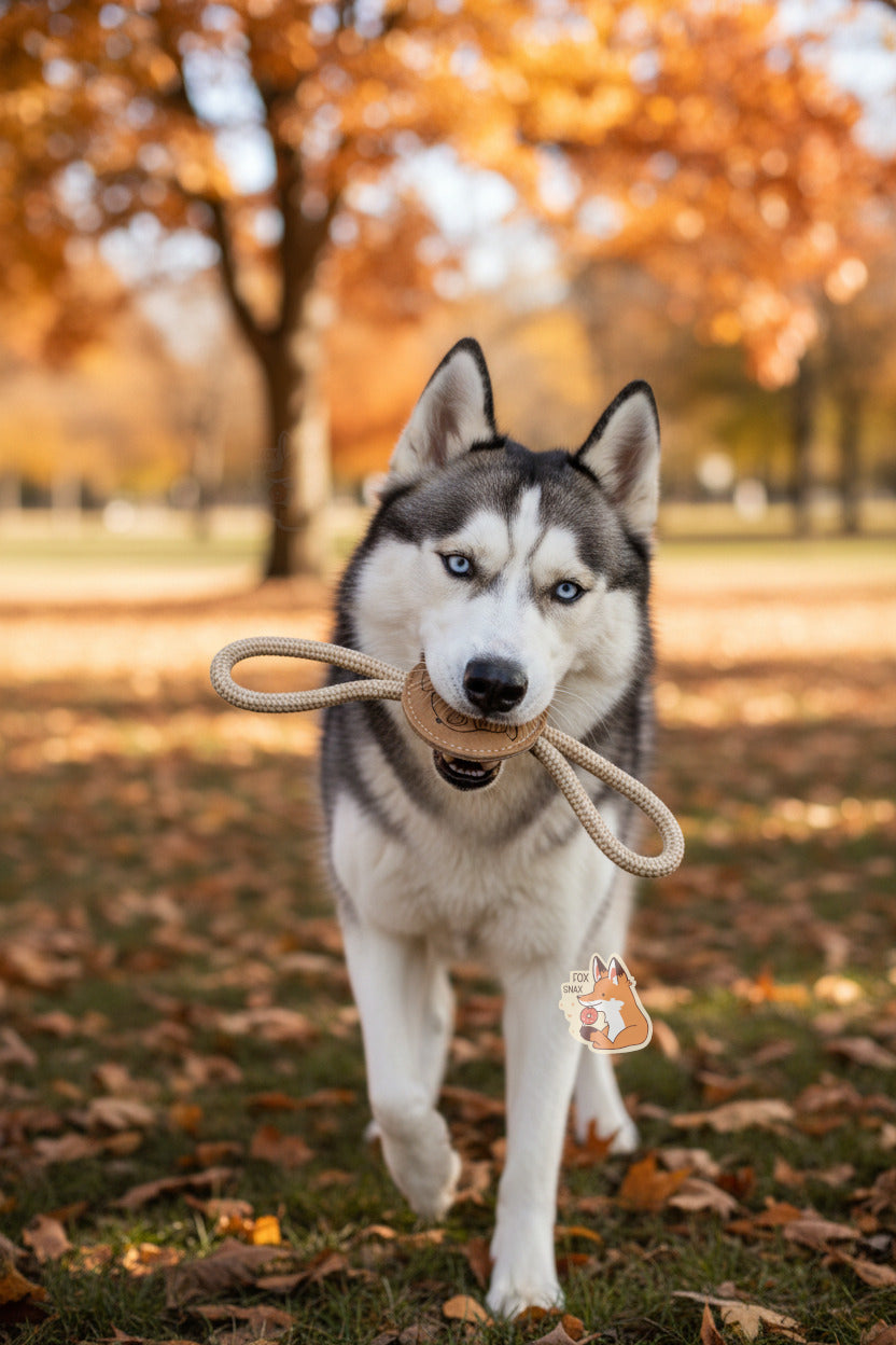 Jouet en corde disc naturel Buc-ee's pour animaux de compagnie